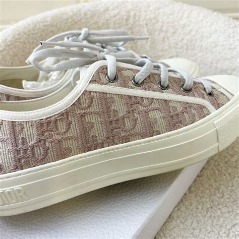 Walk'n'Dior Sneaker Nude Dior Oblique Embroidered Cotton